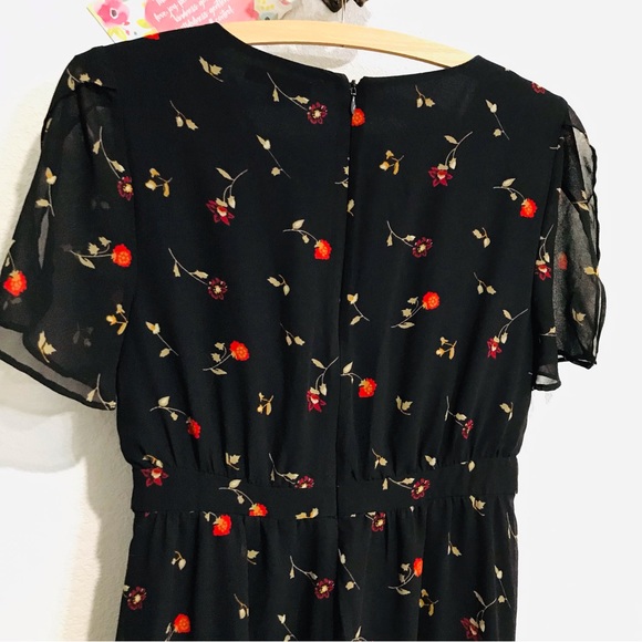 Madewell Tulip-Sleeve Maxi Dress in Sweet Blossoms Sz 2 - Picture 6 of 15